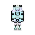 Astronaut Holographic Sticker