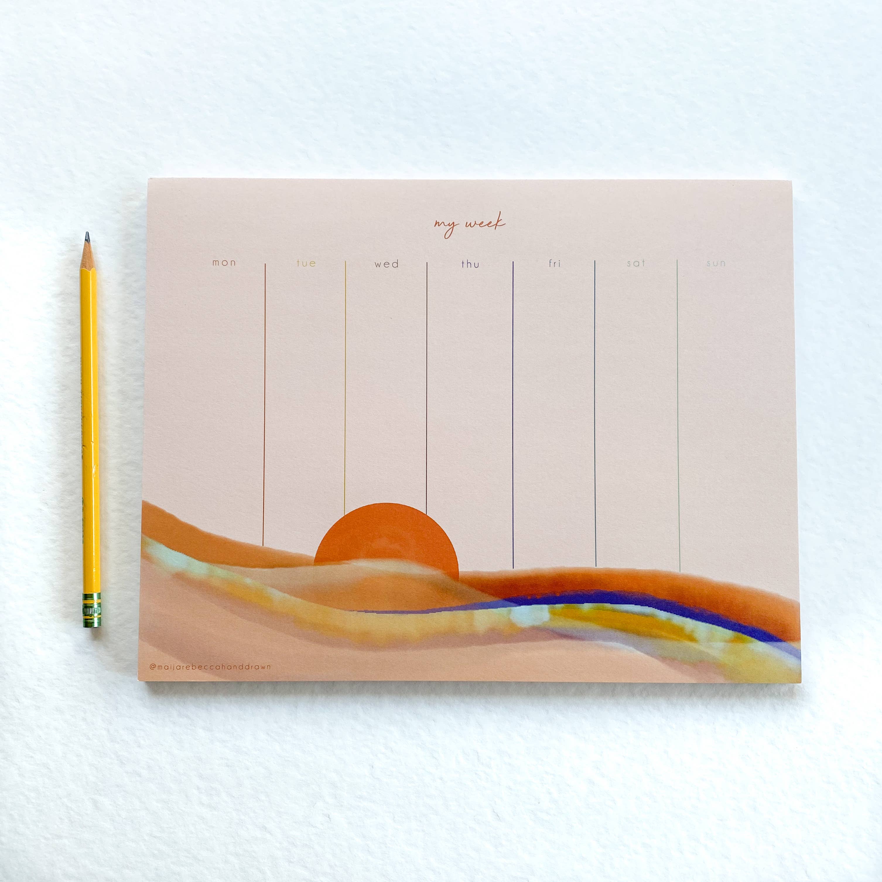 Blush Sun Weekly Planner